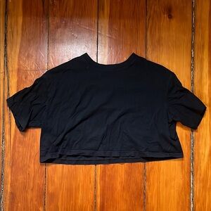 Divided Black Women's Crop Top